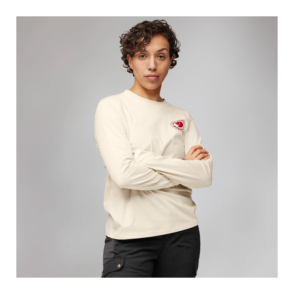 1960 Logo T-shirt LS W, Chalk white