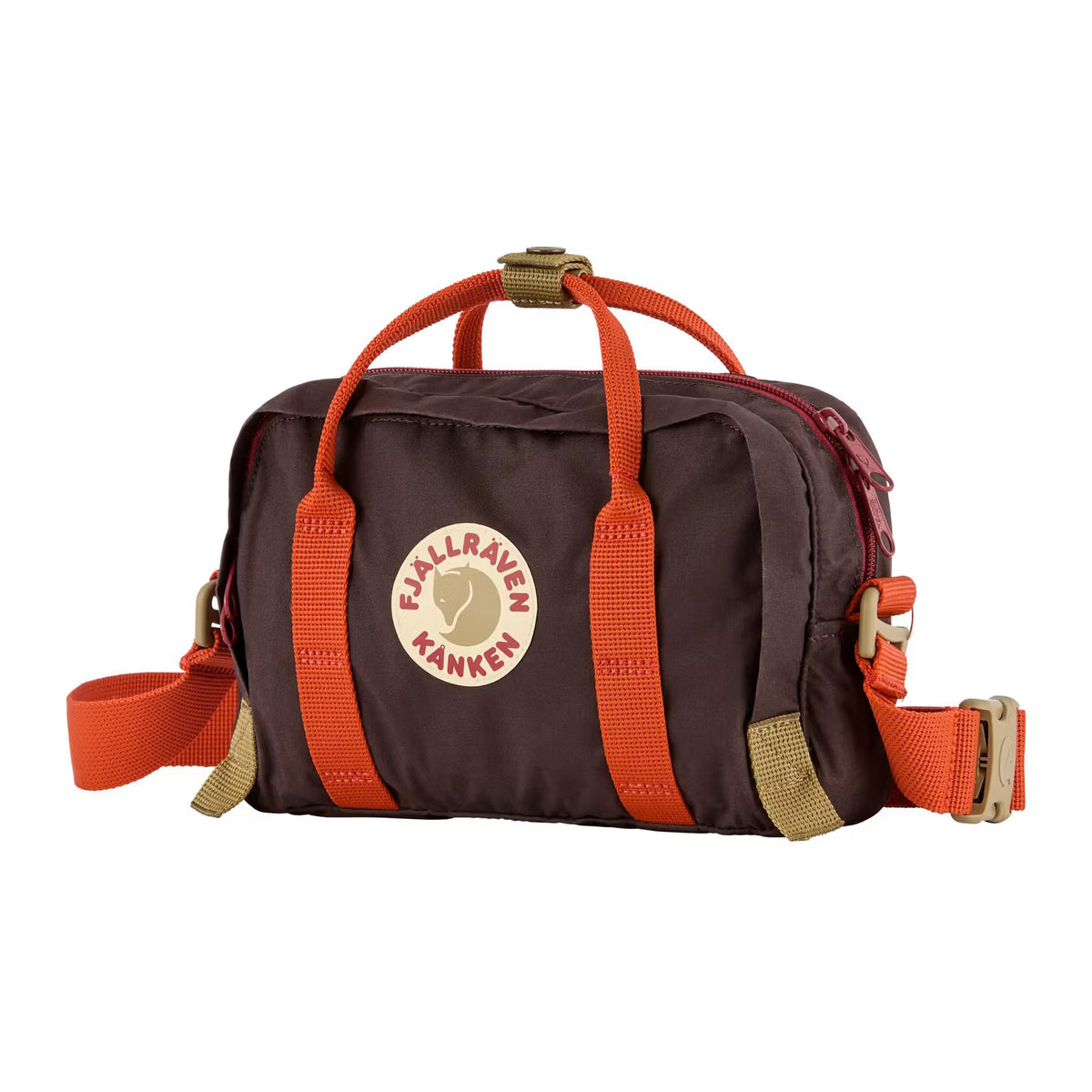 Kånken Koncept Crossbody, Black Oak-Rowan Red