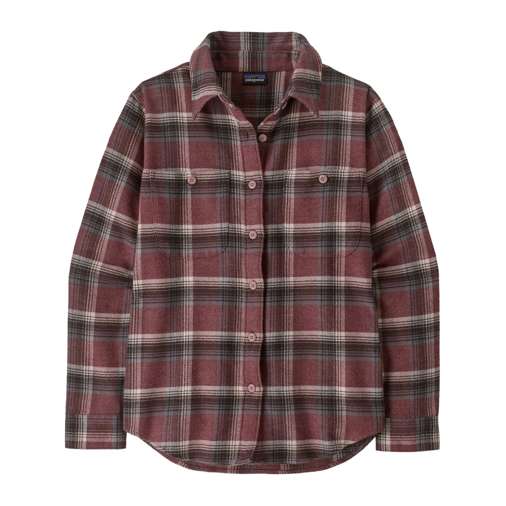 Fjord Flannel Shirt W, Cozy Cabin Berry Fig