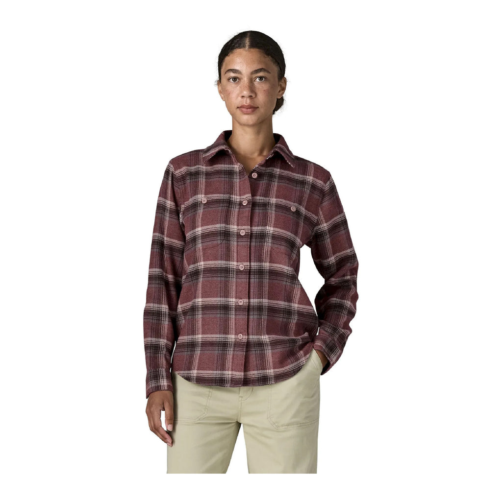 Fjord Flannel Shirt W, Cozy Cabin Berry Fig