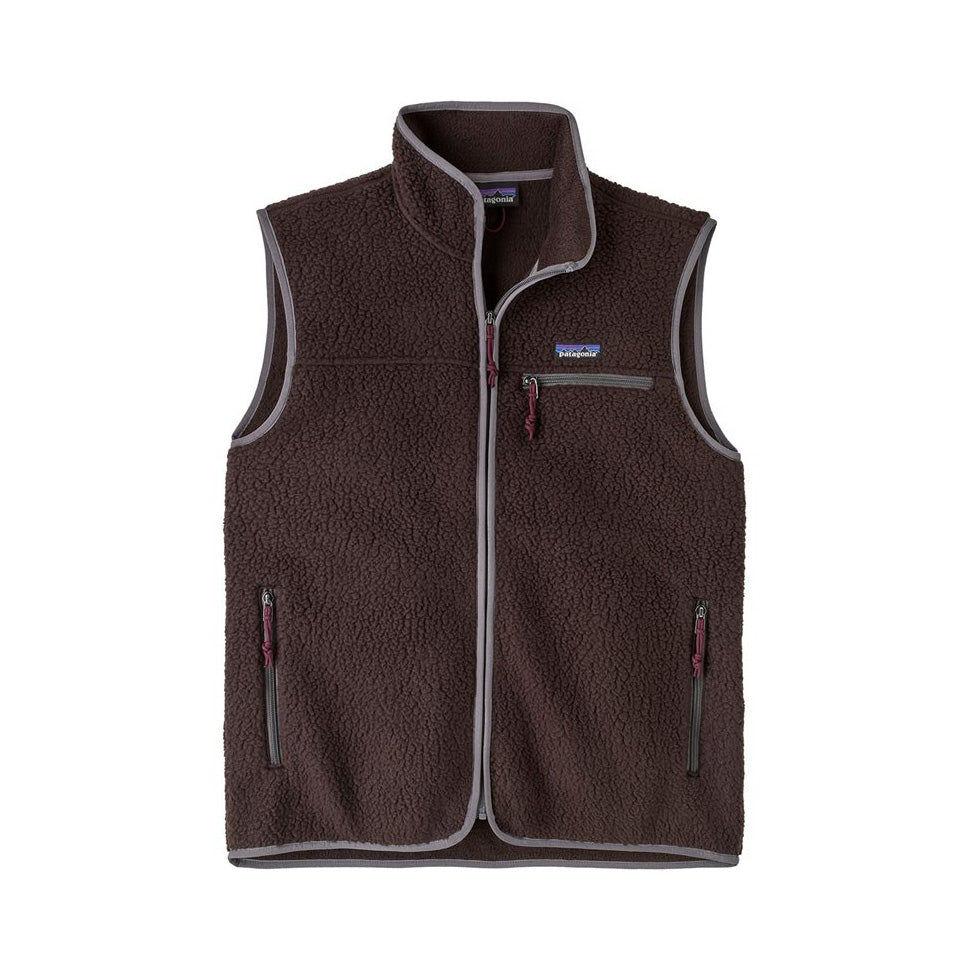 Retro Pile Vest M, Den Brown