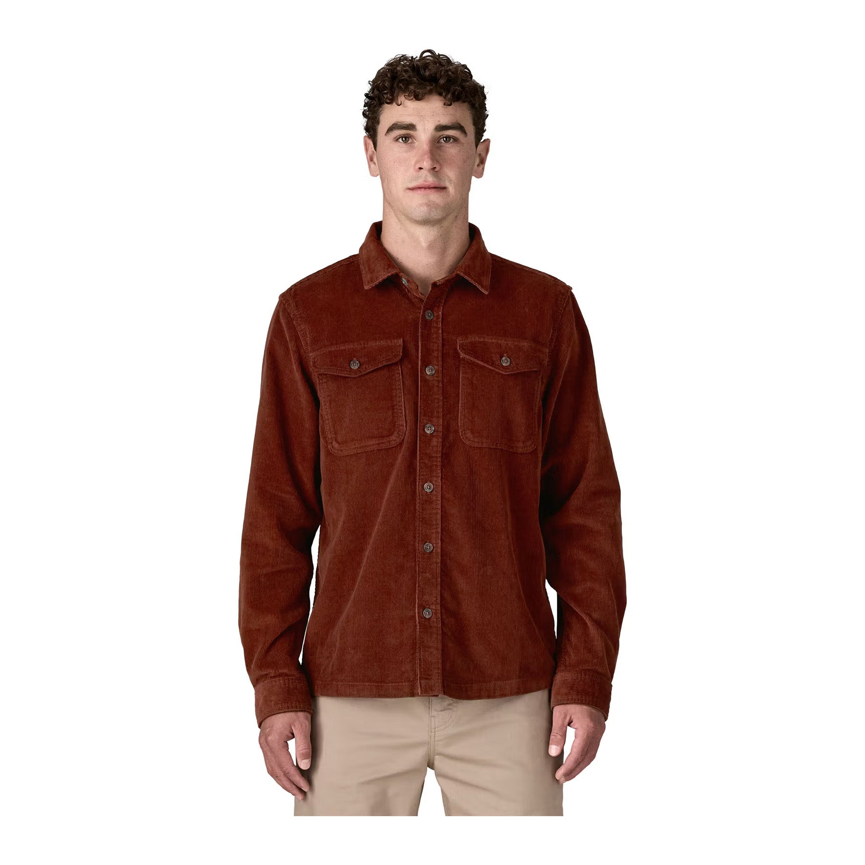 M's Corduroy Shirt, Deer Brown