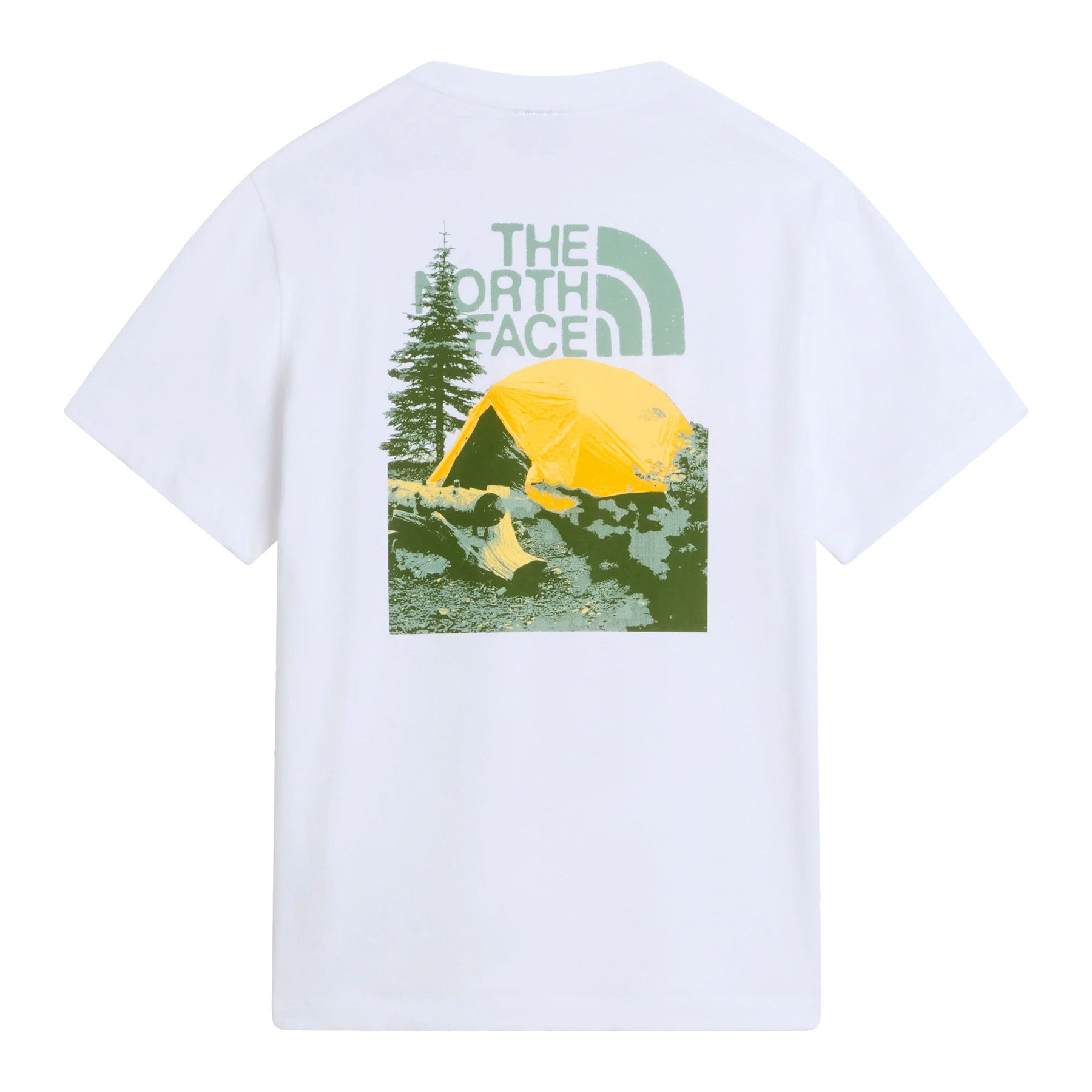 M Pitch A Tent Relaxed SS Tee, Tnf white