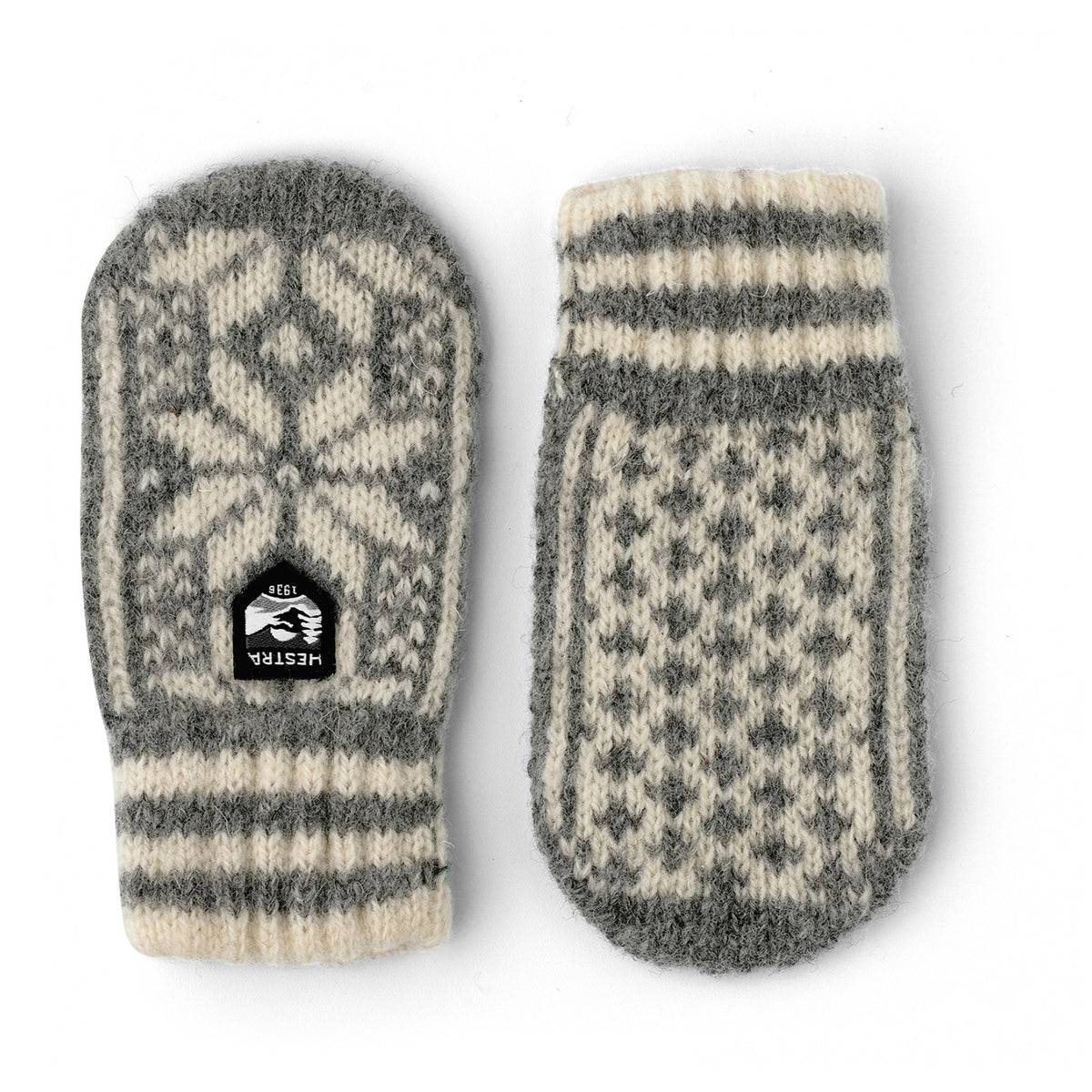 Kids' Nordic - mitt, Grey Offwhite