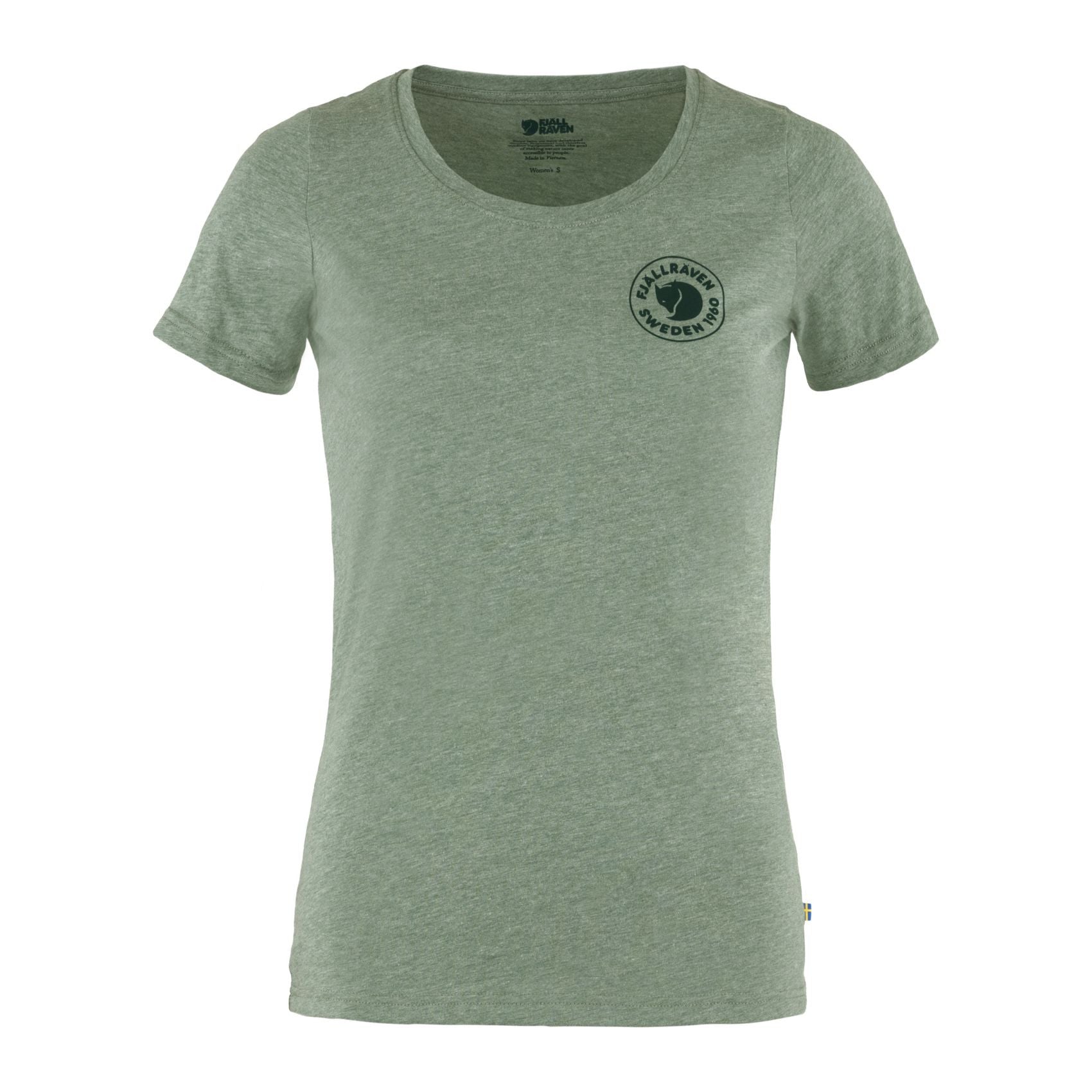 1960 Logo T-shirt W, Patina green-melange