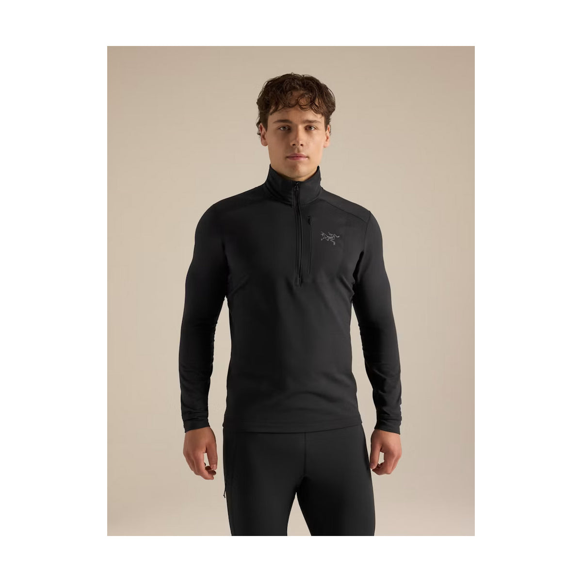 Rho LT Zip Neck M, Herr