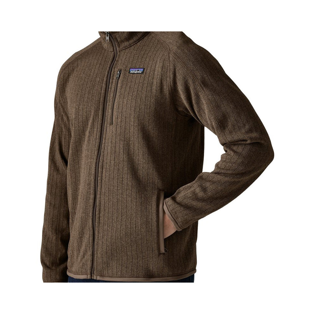Better Sweater Jacket M, Marlow Brown Rib Knit