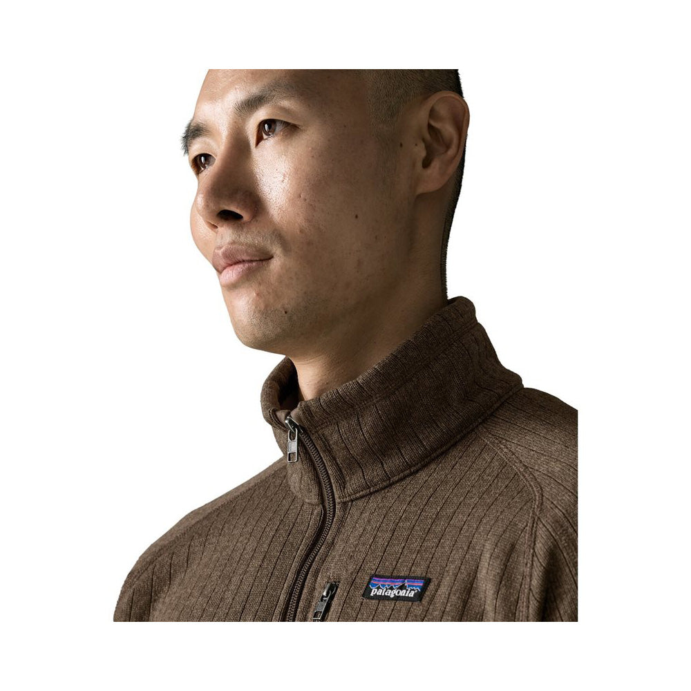 Better Sweater Jacket M, Marlow Brown Rib Knit
