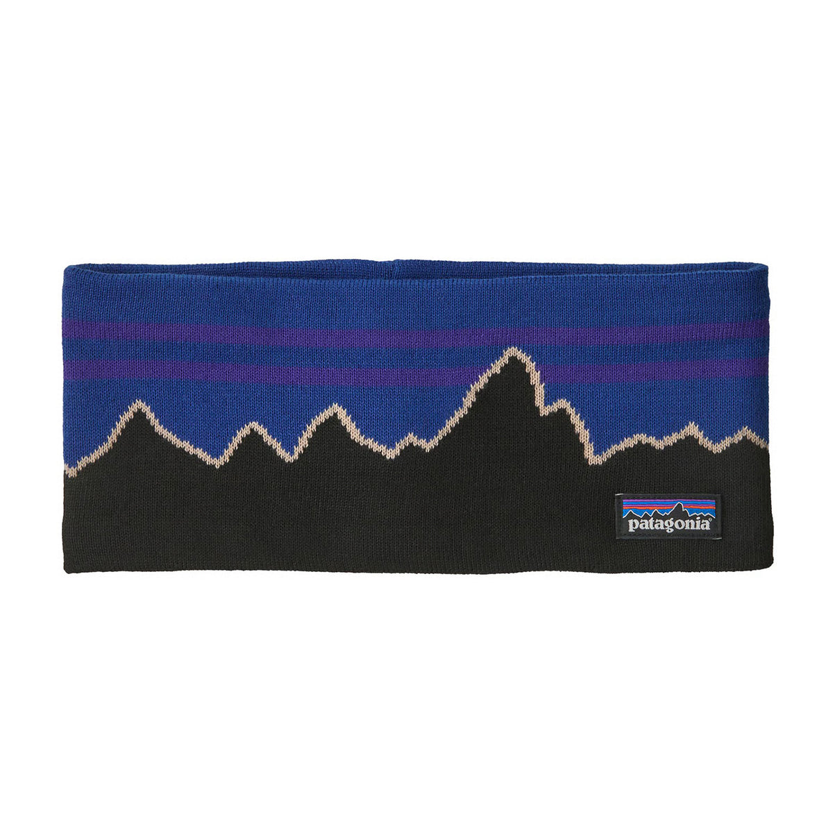 Powder Town Headband, Classic Fitz Roy  P6 Blue