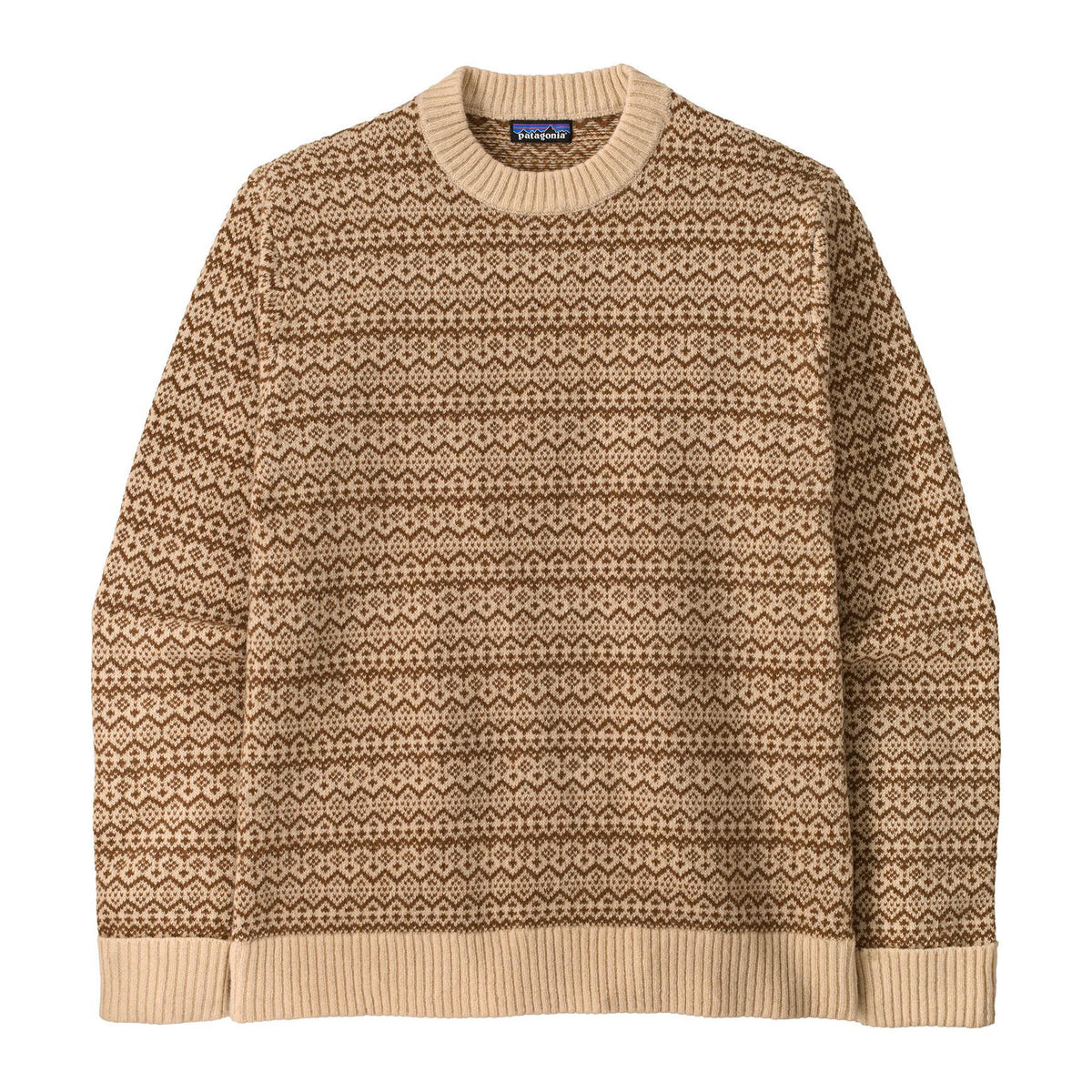 Recycled Wool-Blend Sweater M, Snow Squail Natural