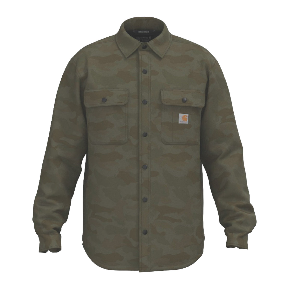 Canvas Fleece-lined Shirt Jacket, 