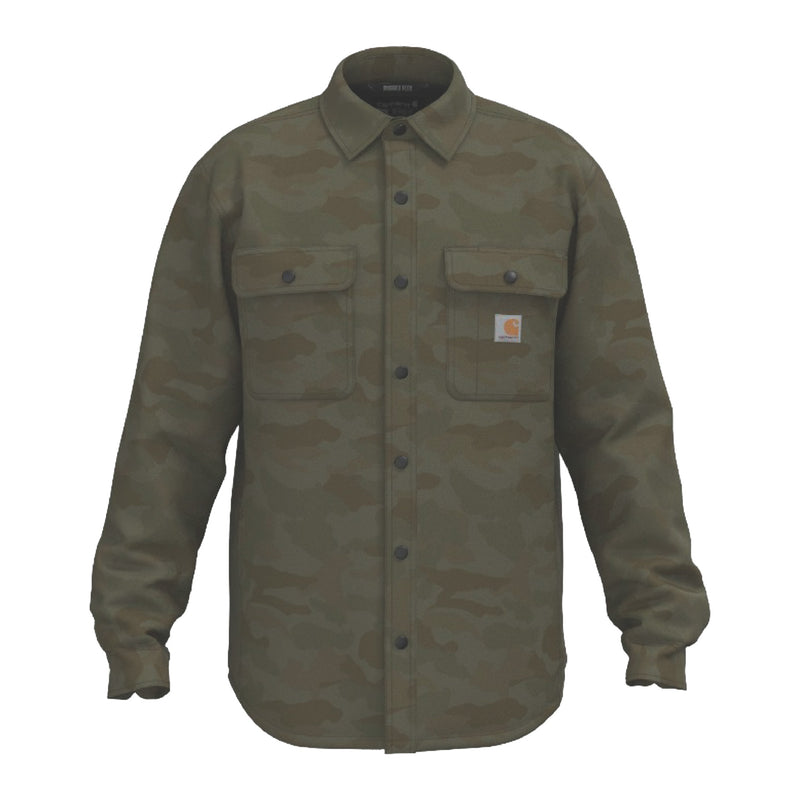 Canvas Fleece-lined Shirt Jacket