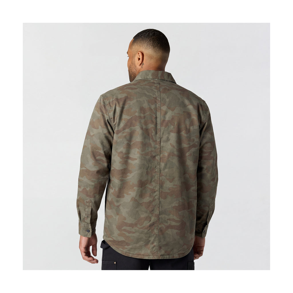 Canvas Fleece-lined Shirt Jacket, 