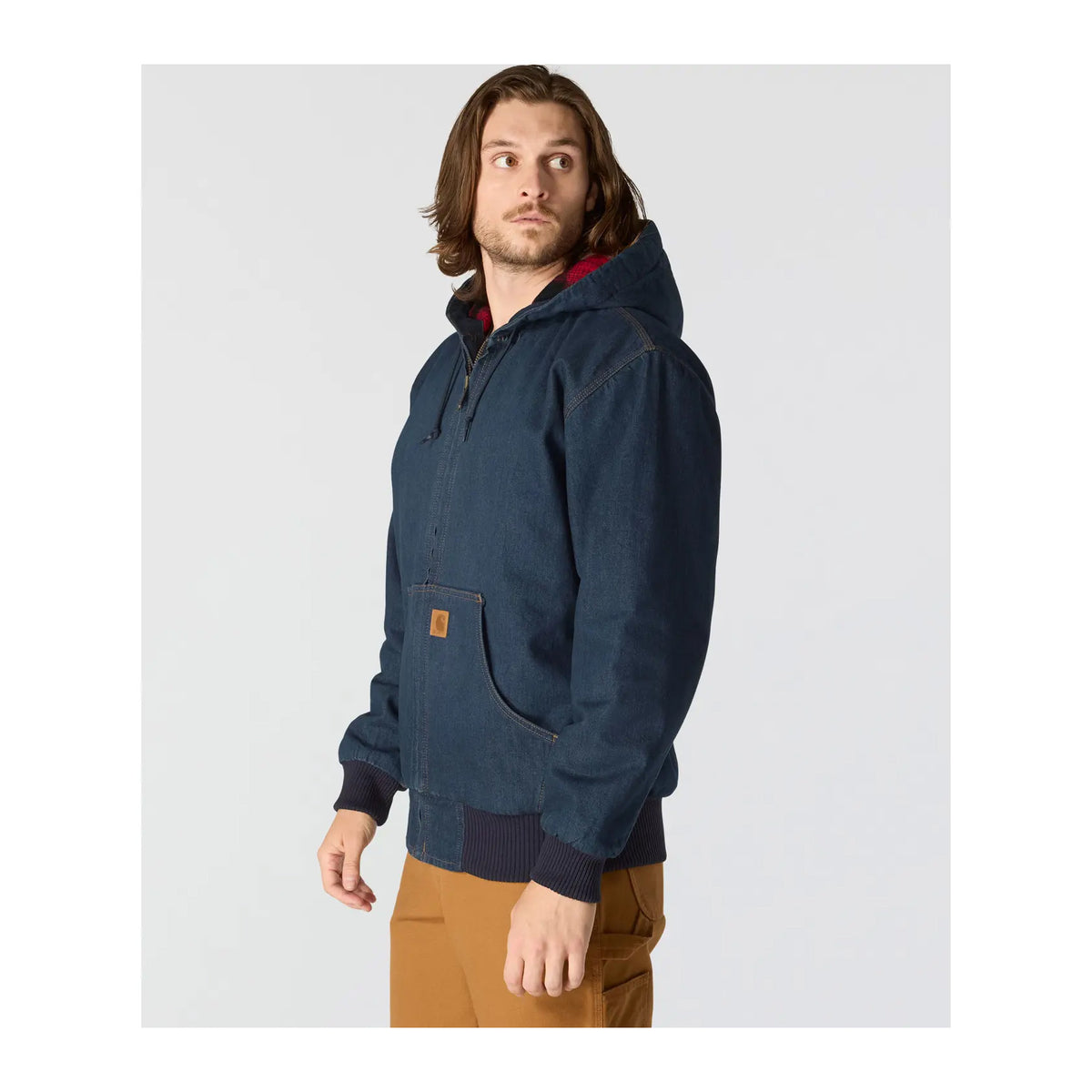J140 Loose Fit Denim Active Jacket, Herr