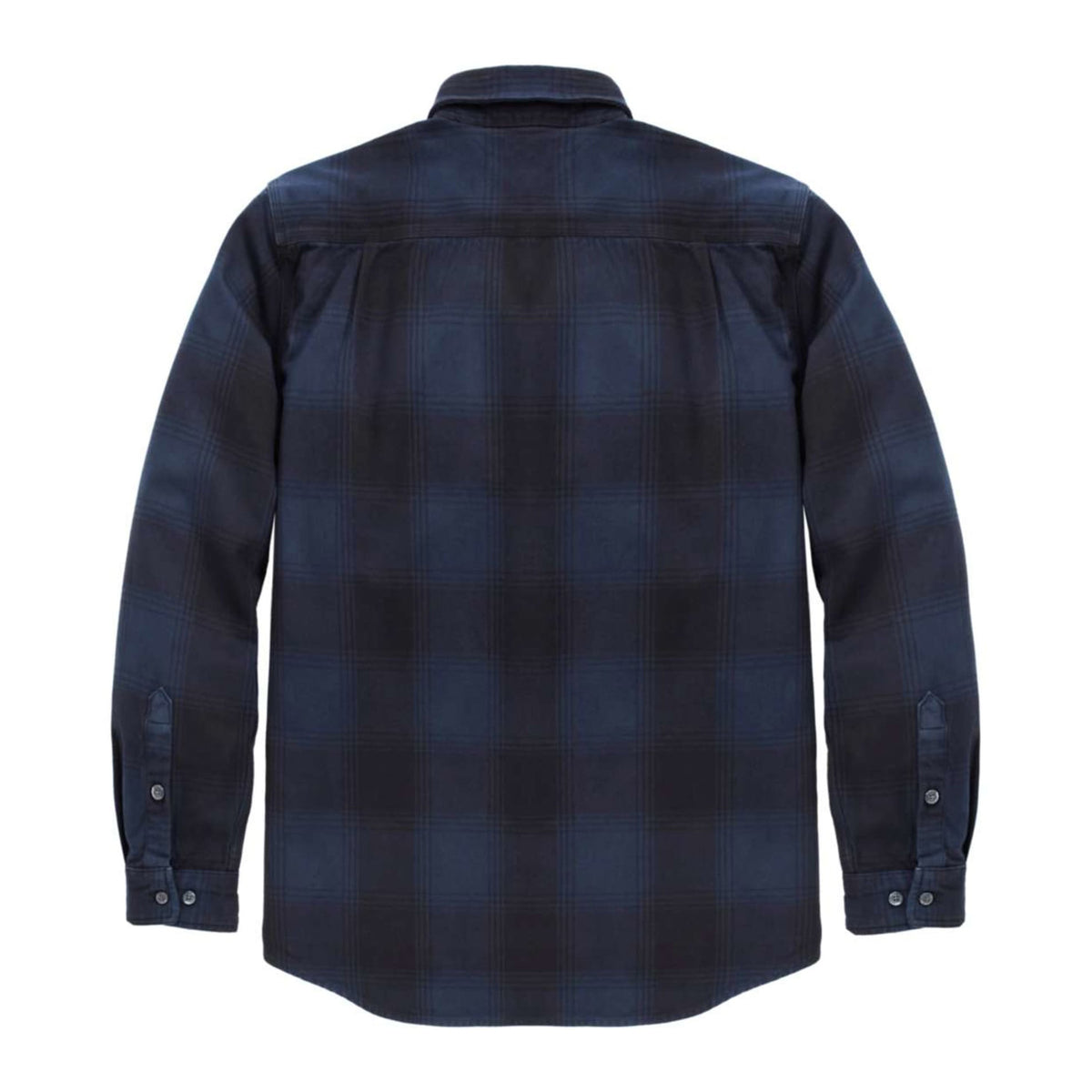Flannel L/S Plaid Shirt M, Deep Smoke Blue
