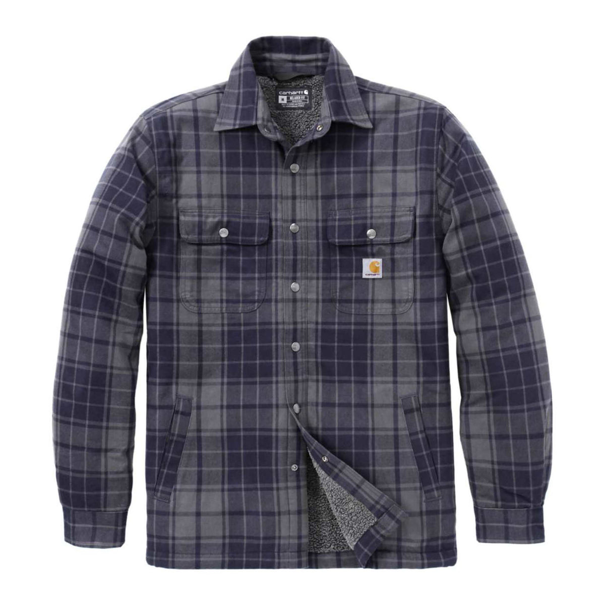 Flannel Sherpa Jacket M, Navy Shadow