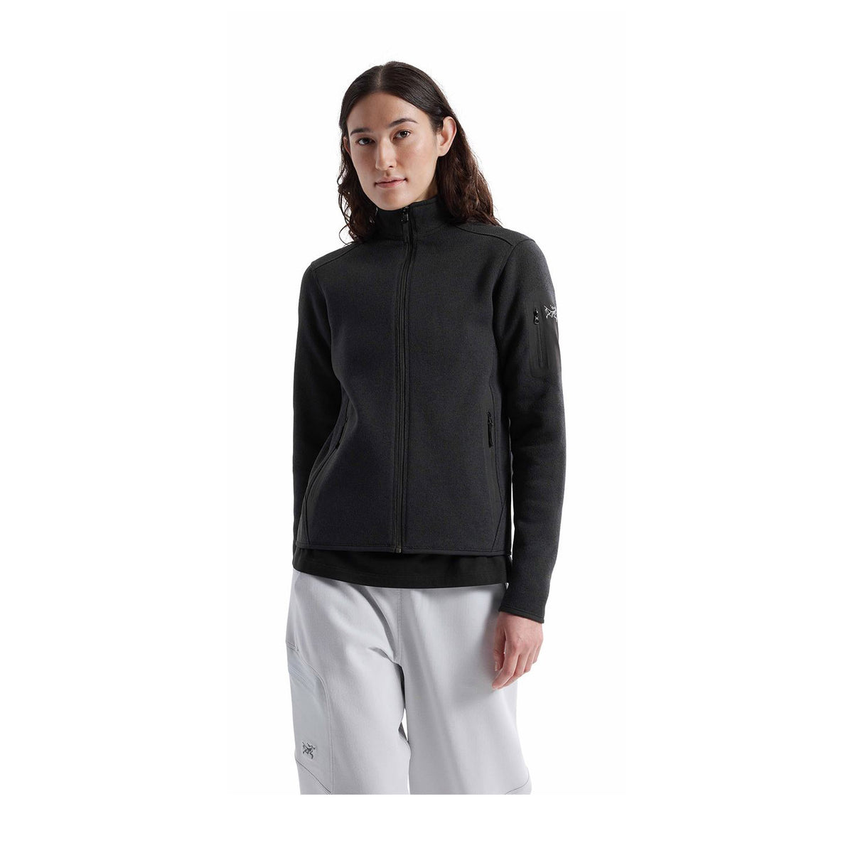 Covert Cardigan W, Black heather
