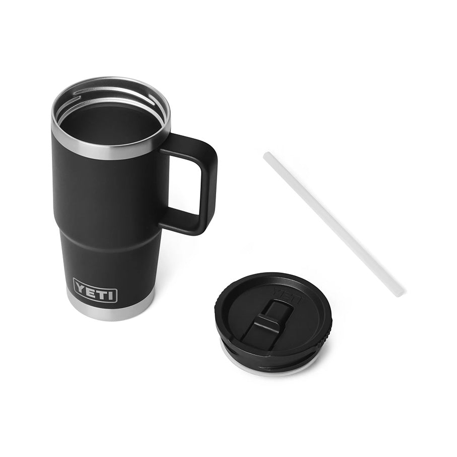 Rambler 20 Oz (590 ml) Travel Straw Mug, Black