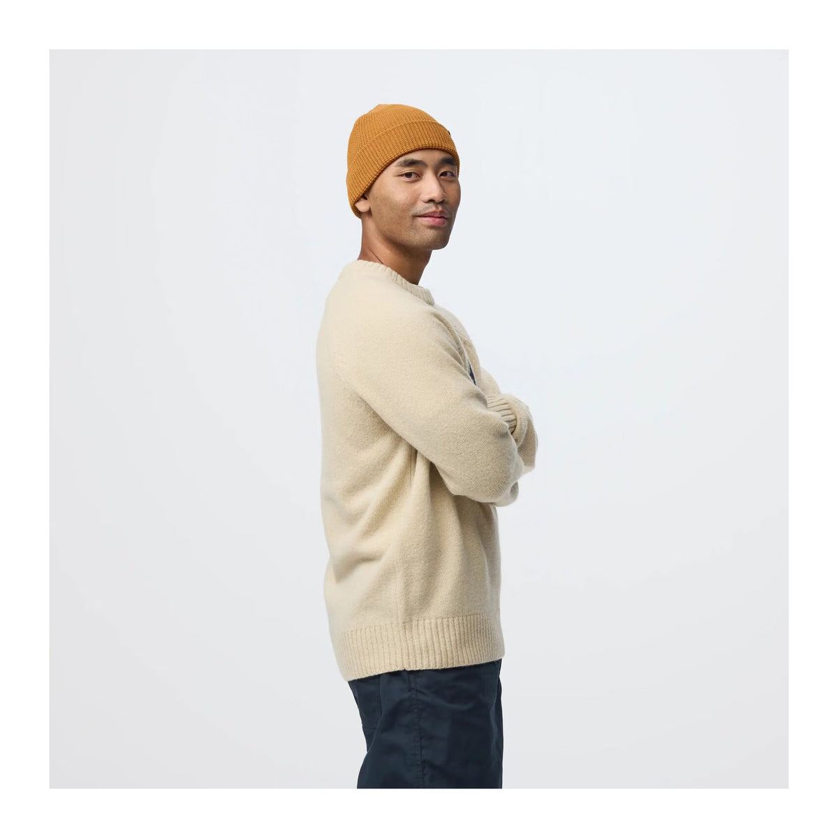 Fjällräven Logo Knit Sweater M, Herr