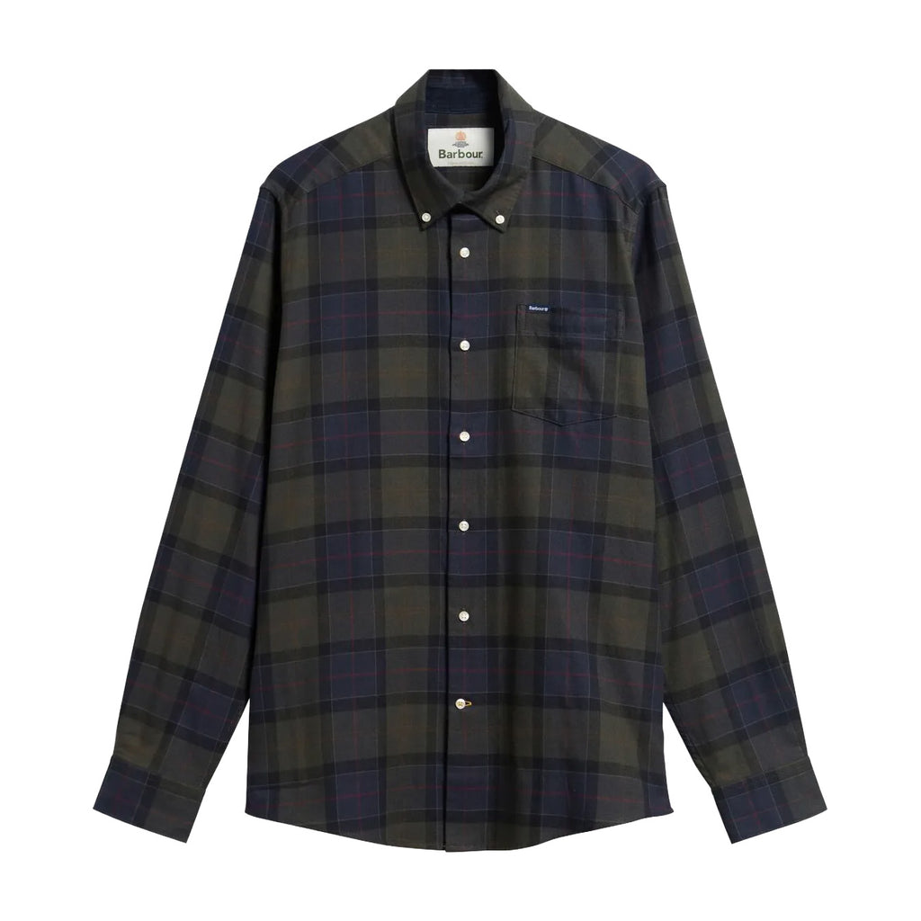 Fortrose Tailored Tartan Shirt, Shadow Classic