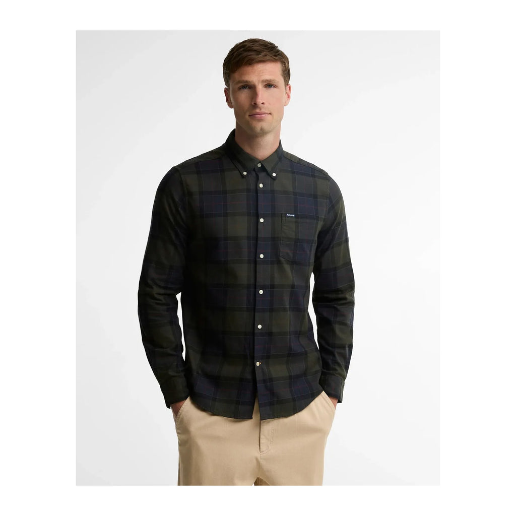 Fortrose Tailored Tartan Shirt, Shadow Classic