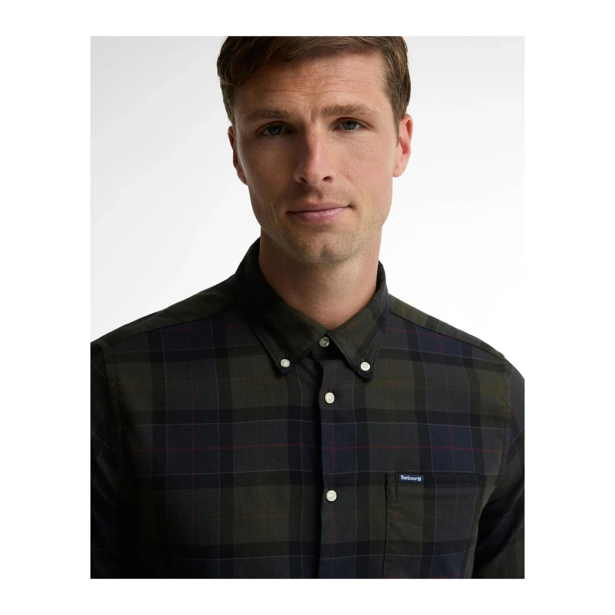Fortrose Tailored Tartan Shirt, Shadow Classic