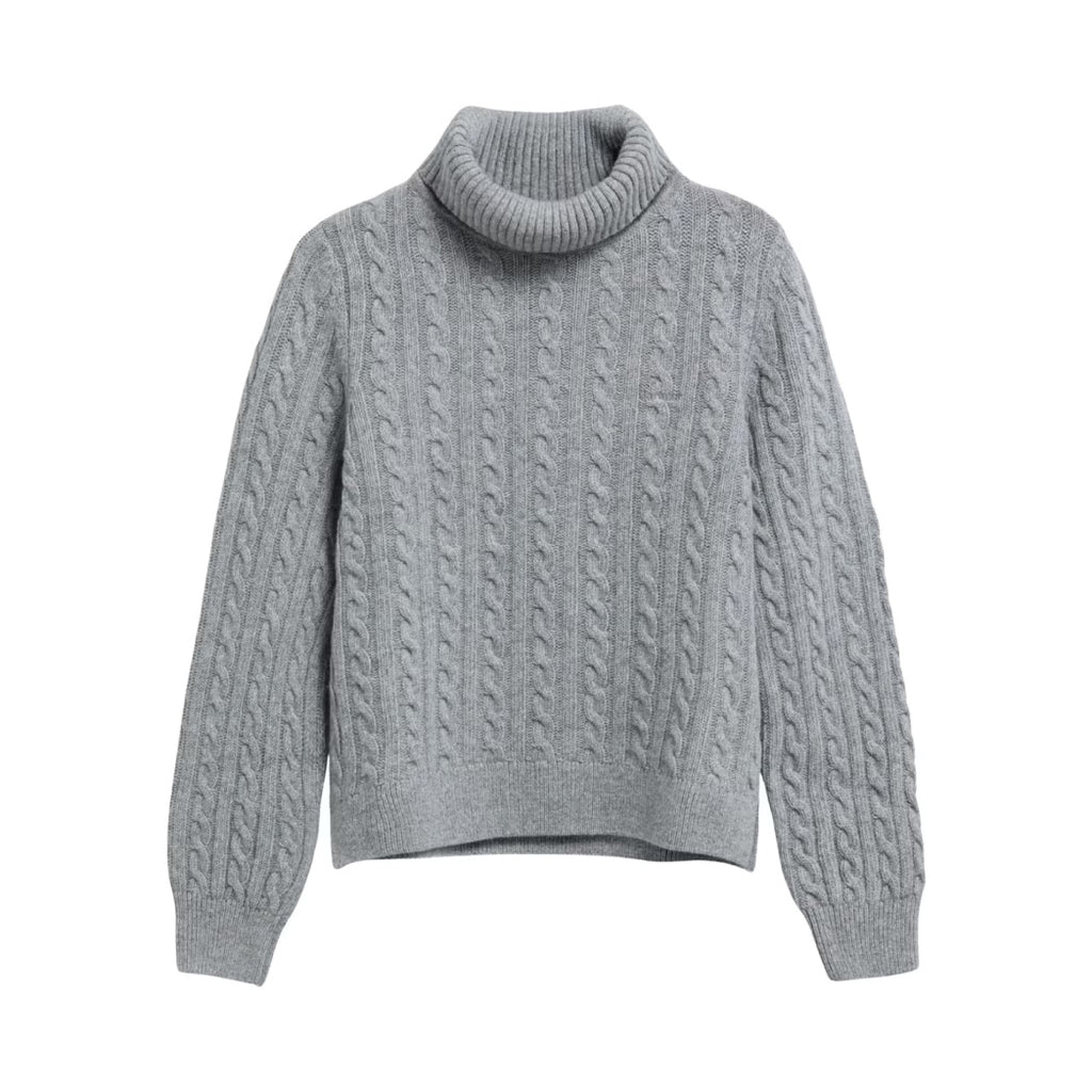 Ambleside Cable Knit Rollneck Jumper, Dam