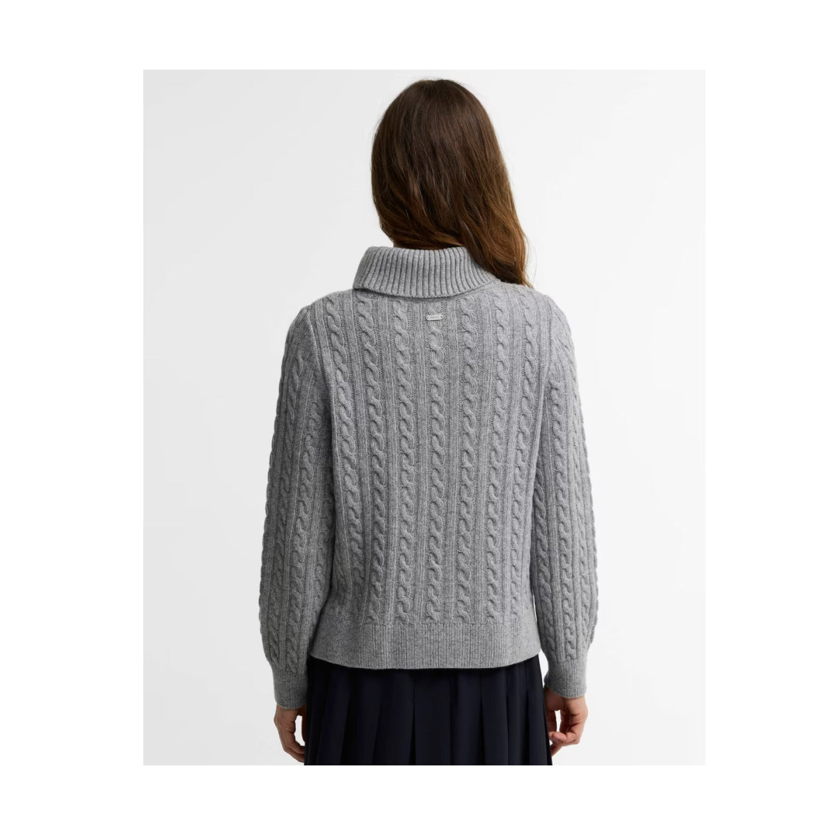 Ambleside Cable Knit Rollneck Jumper, Dam