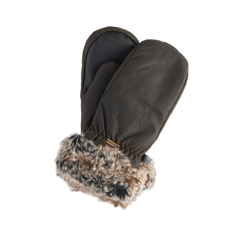 Fur Trim Mitt