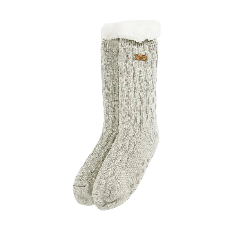Cable Knit Lounge Socks