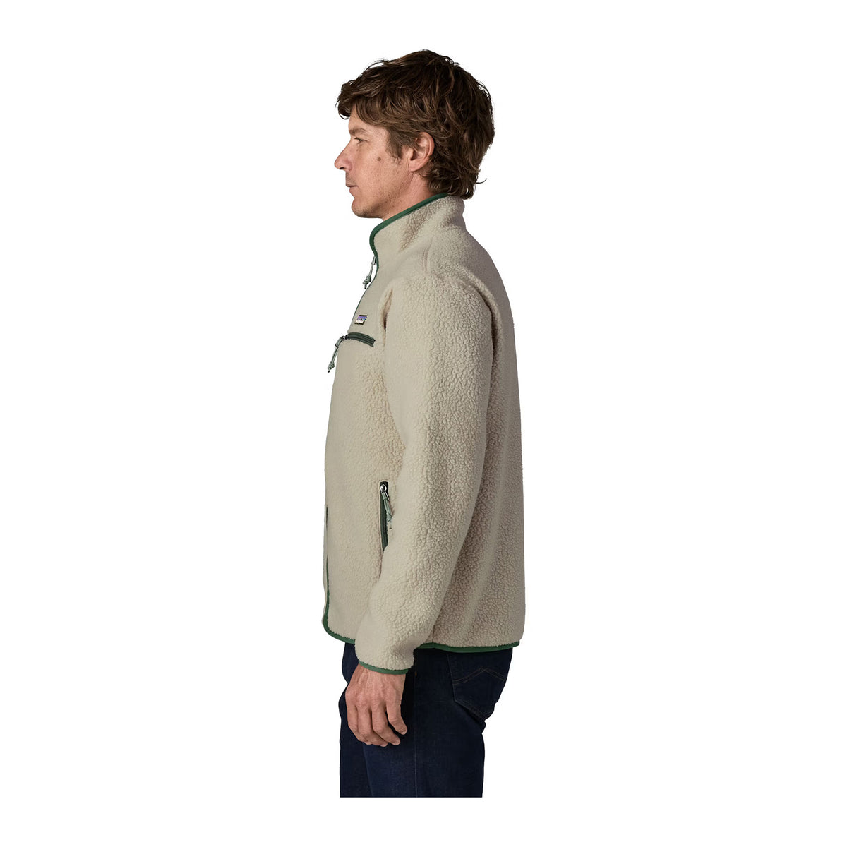 Retro Pile Jacket M, Pelican Canopy Green