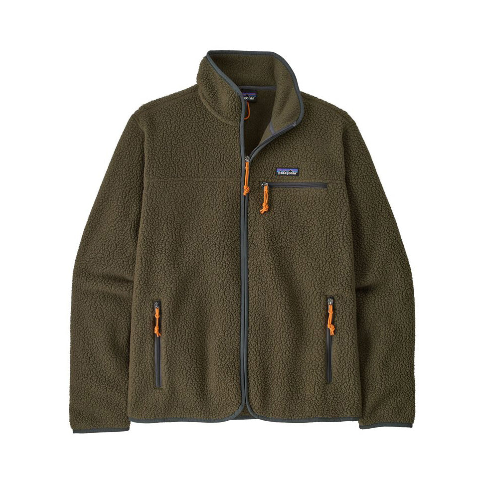 Retro Pile Jacket M, Basin green