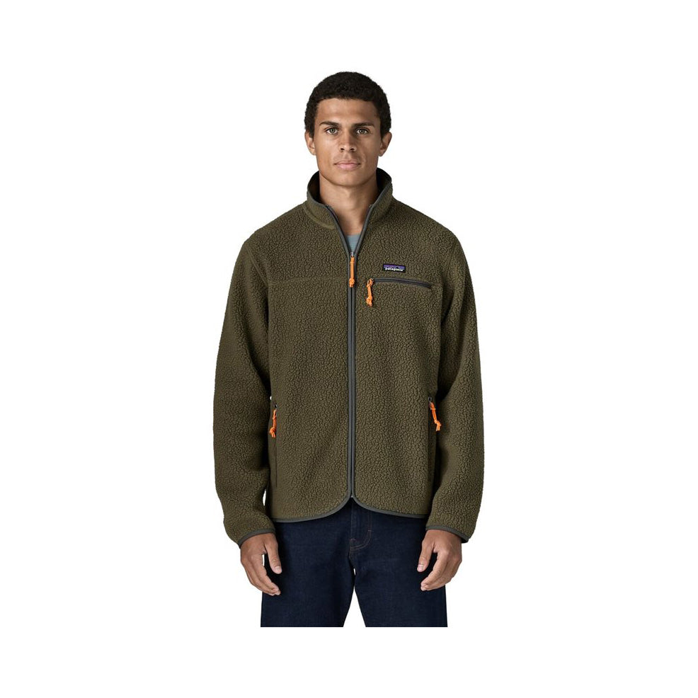 Retro Pile Jacket M, Basin green