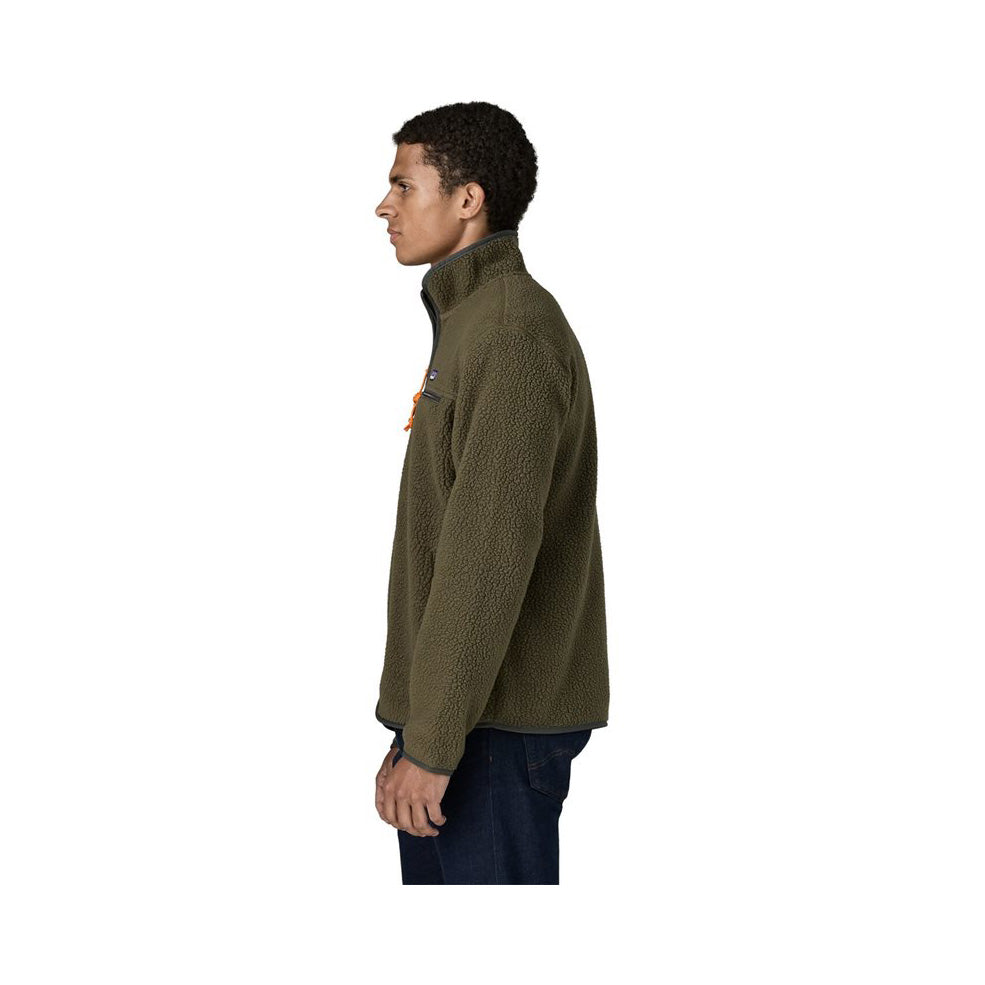 Retro Pile Jacket M, Basin green