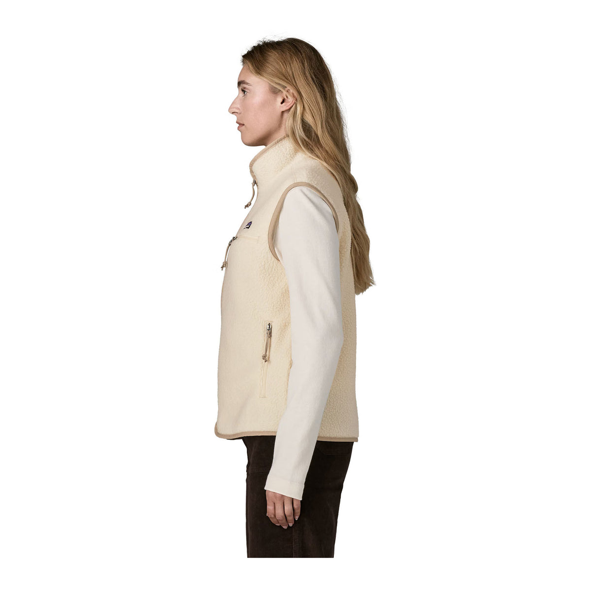 W's Retro Pile Vest, Natural