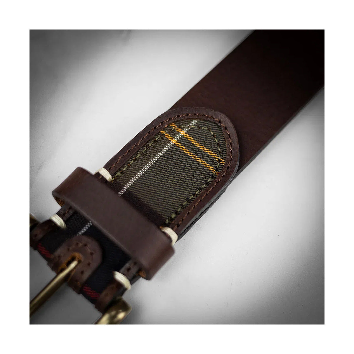 Tartan Leather Belt-4