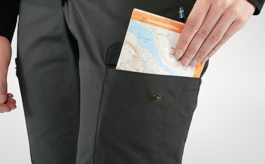 Kaipak Trousers Curved W, Black