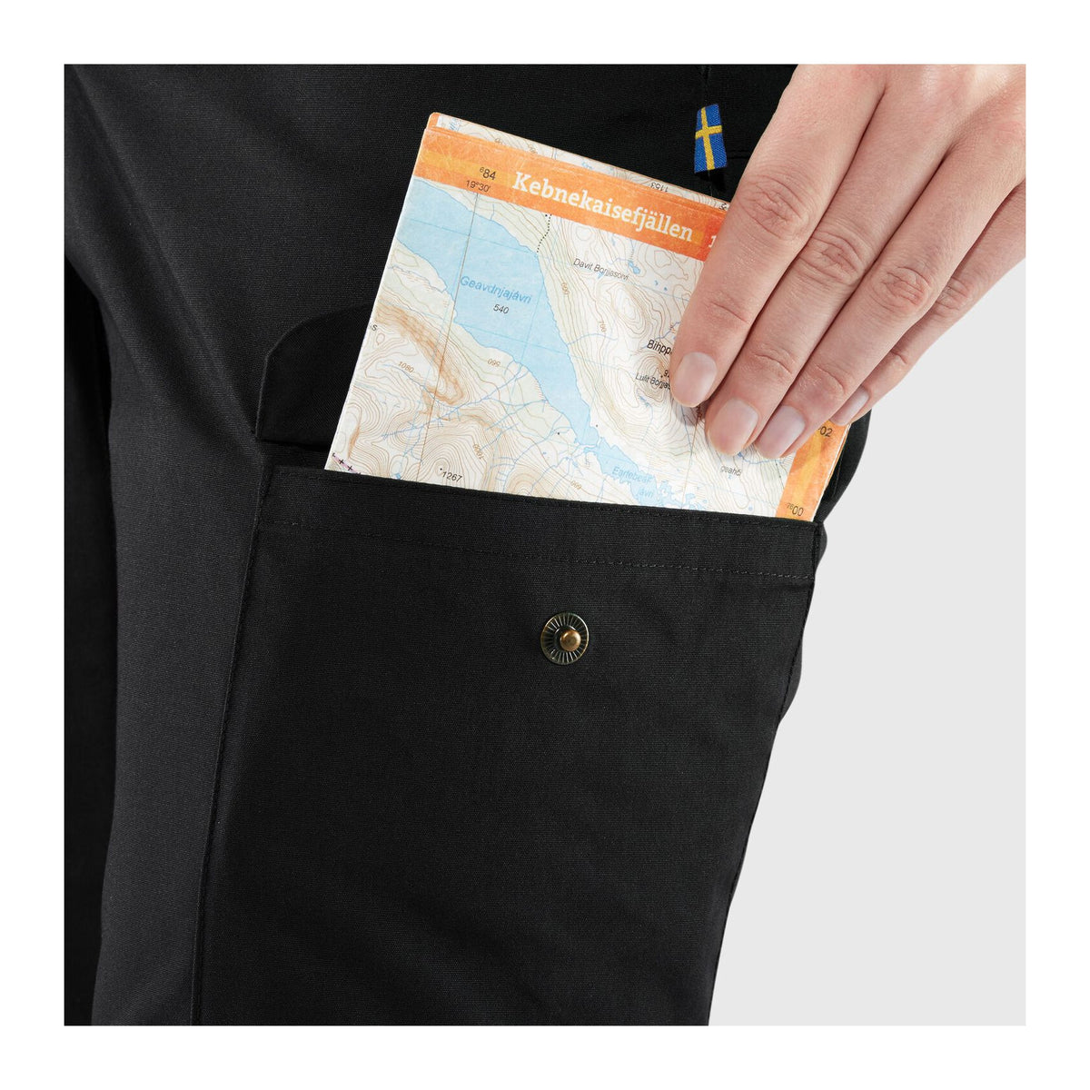 Kaipak Trousers Curved W, Dark navy