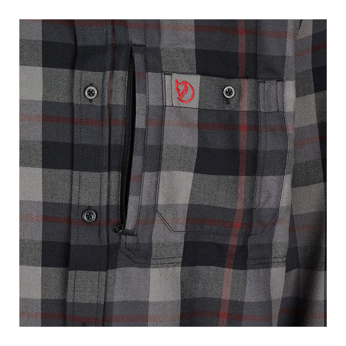 Fjällglim Shirt M, Black grey