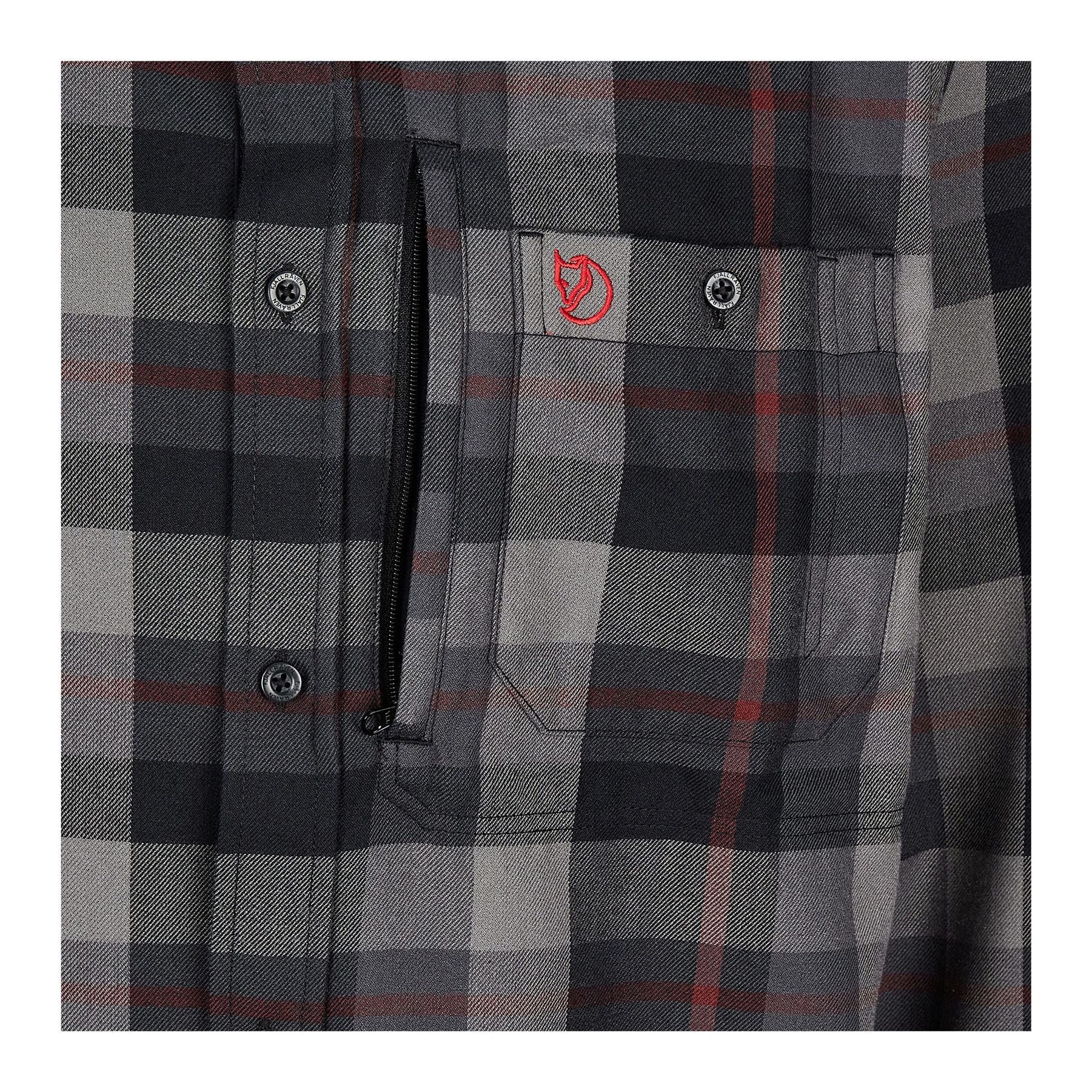 Fjällglim Shirt M, Black grey