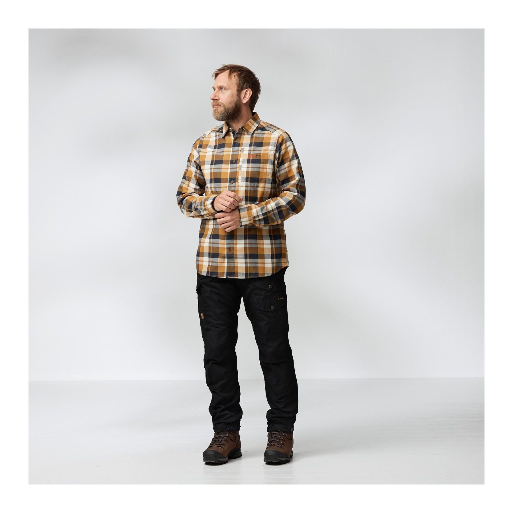 Fjällglim Shirt M, Indigo blue-dawn blue