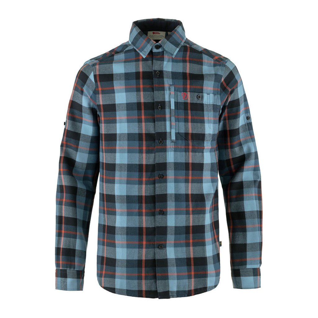 Fjällglim Shirt M, Indigo blue-dawn blue