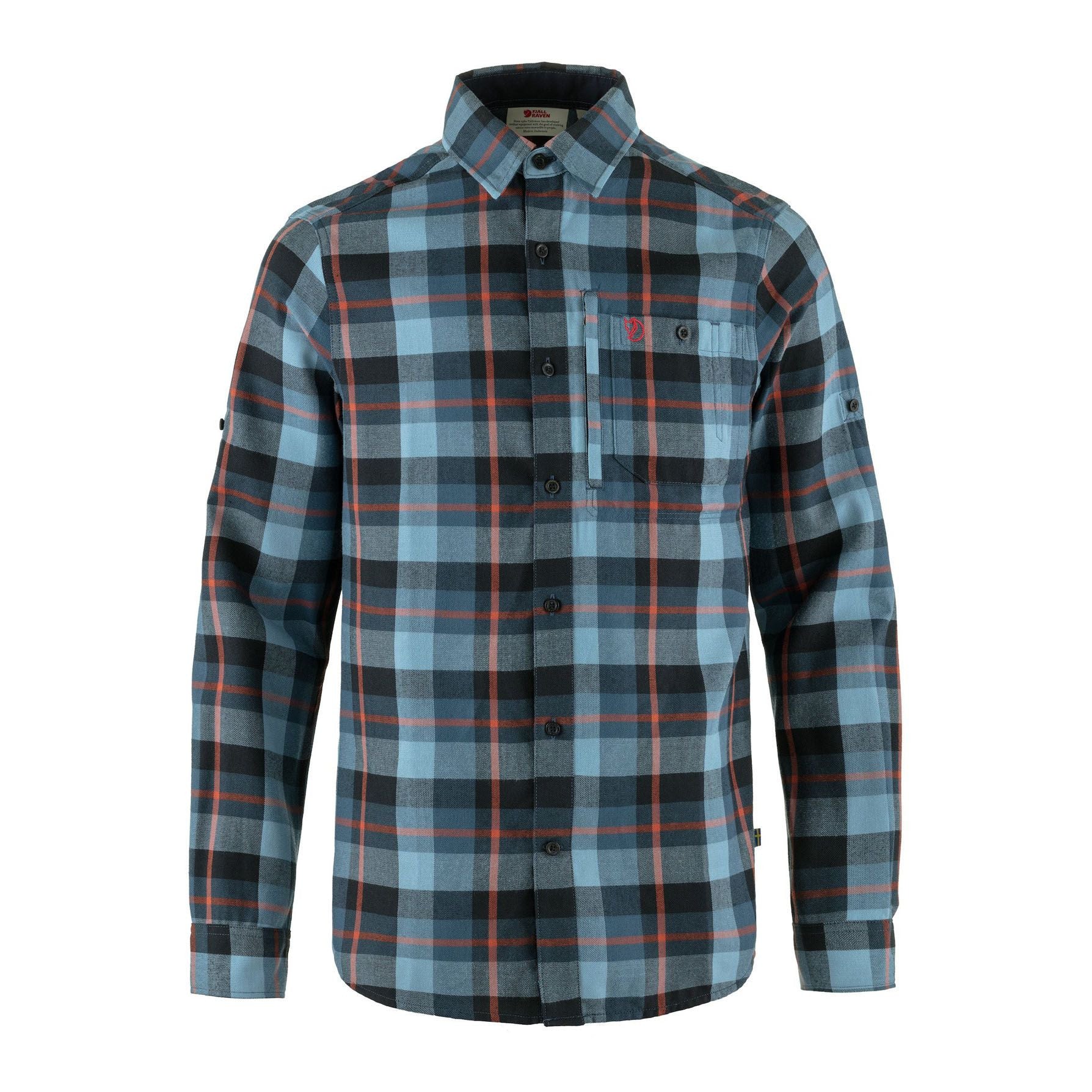 Fjällglim Shirt M, Indigo blue-dawn blue