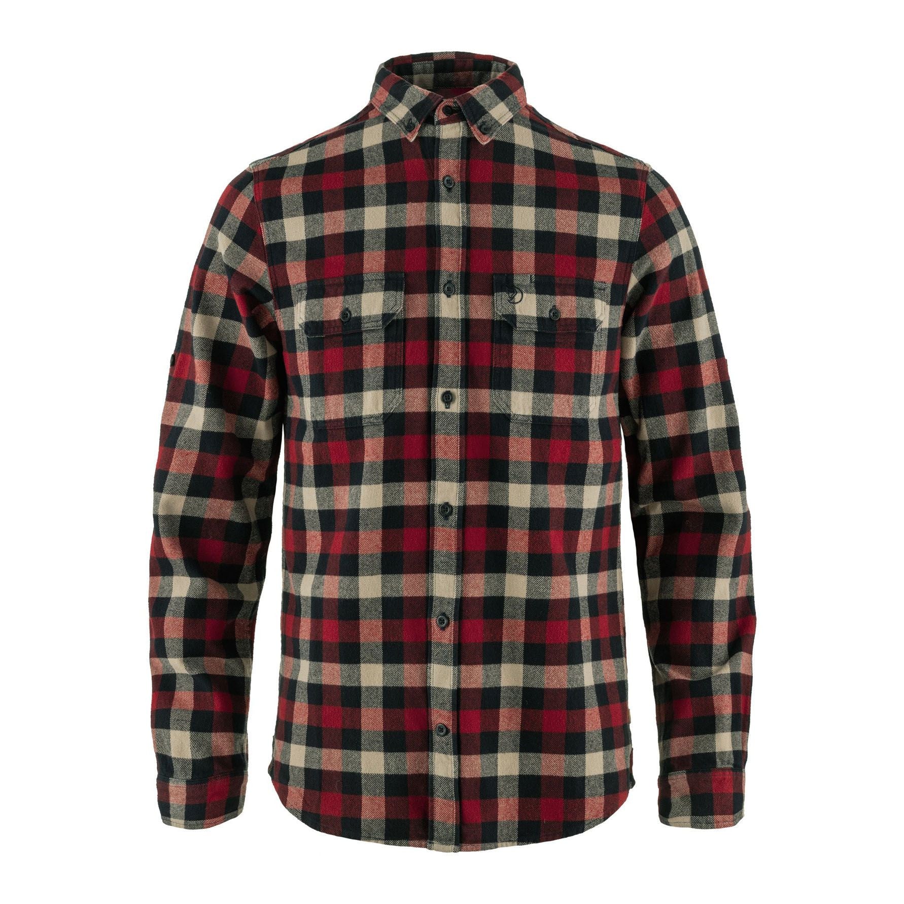 Skog Shirt M, Dark navy-red