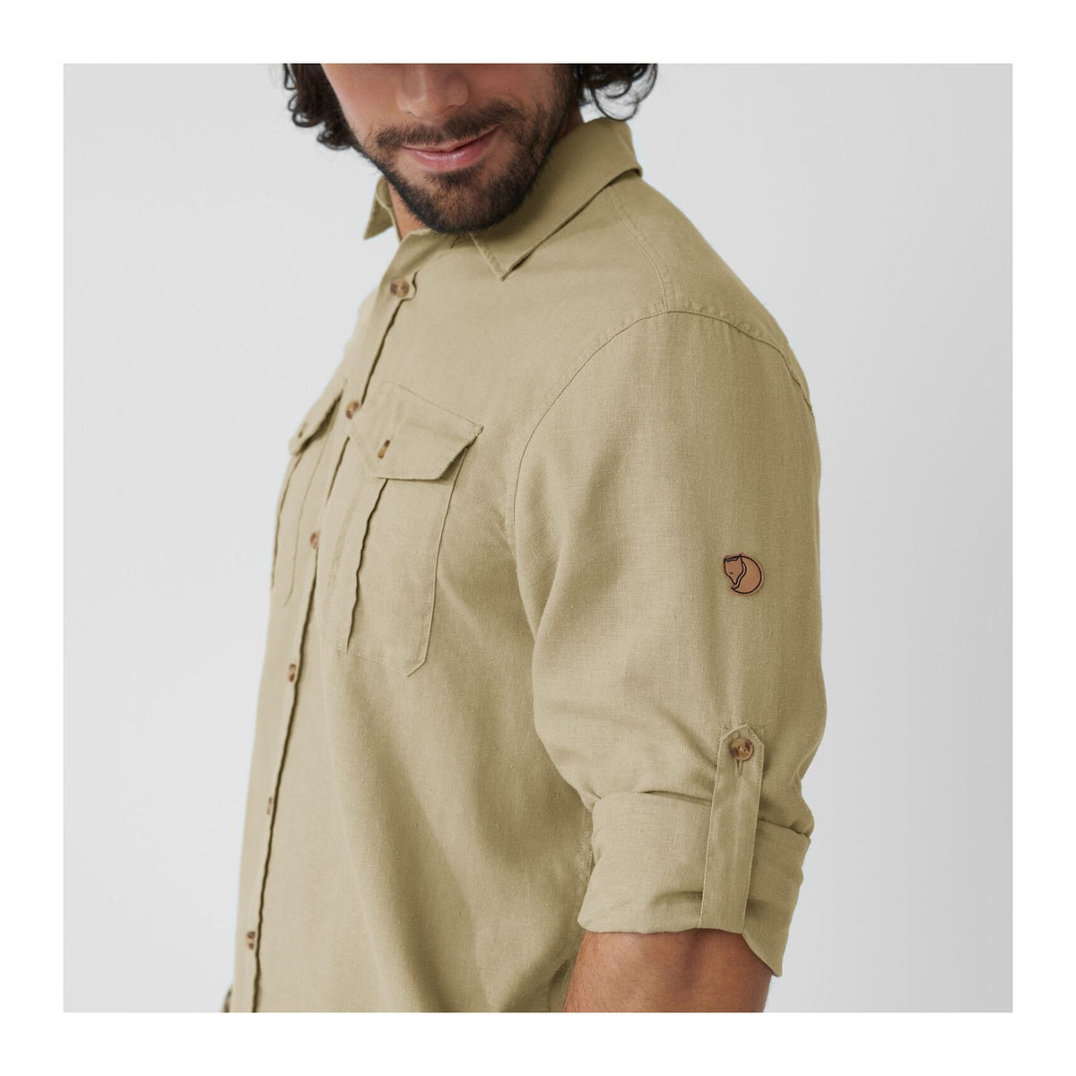 Övik Travel Shirt LS M, Green