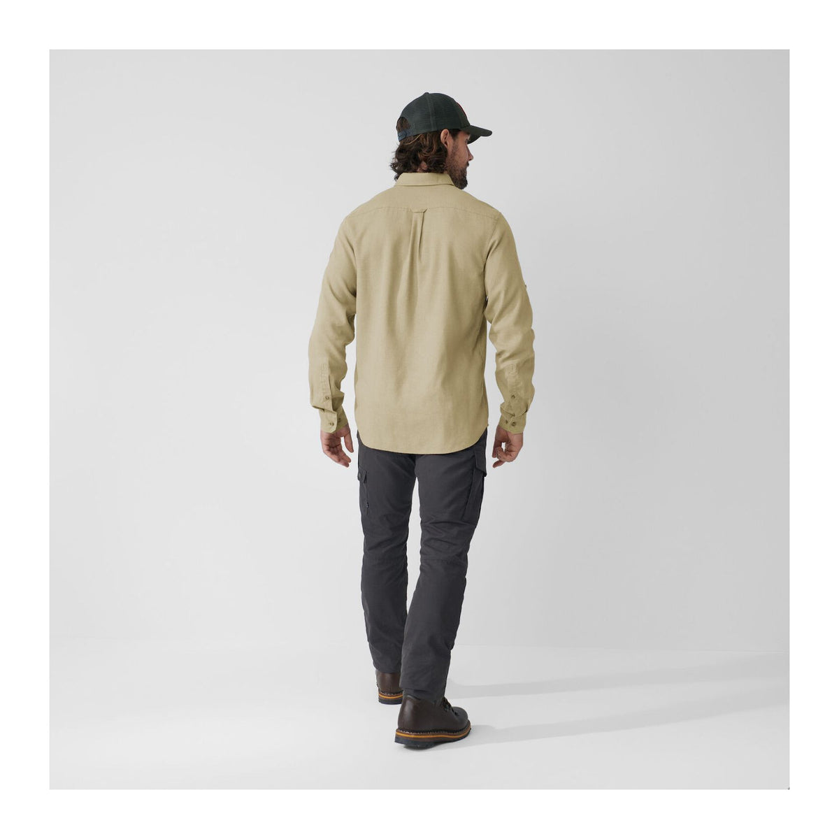 Övik Travel Shirt LS M, Green