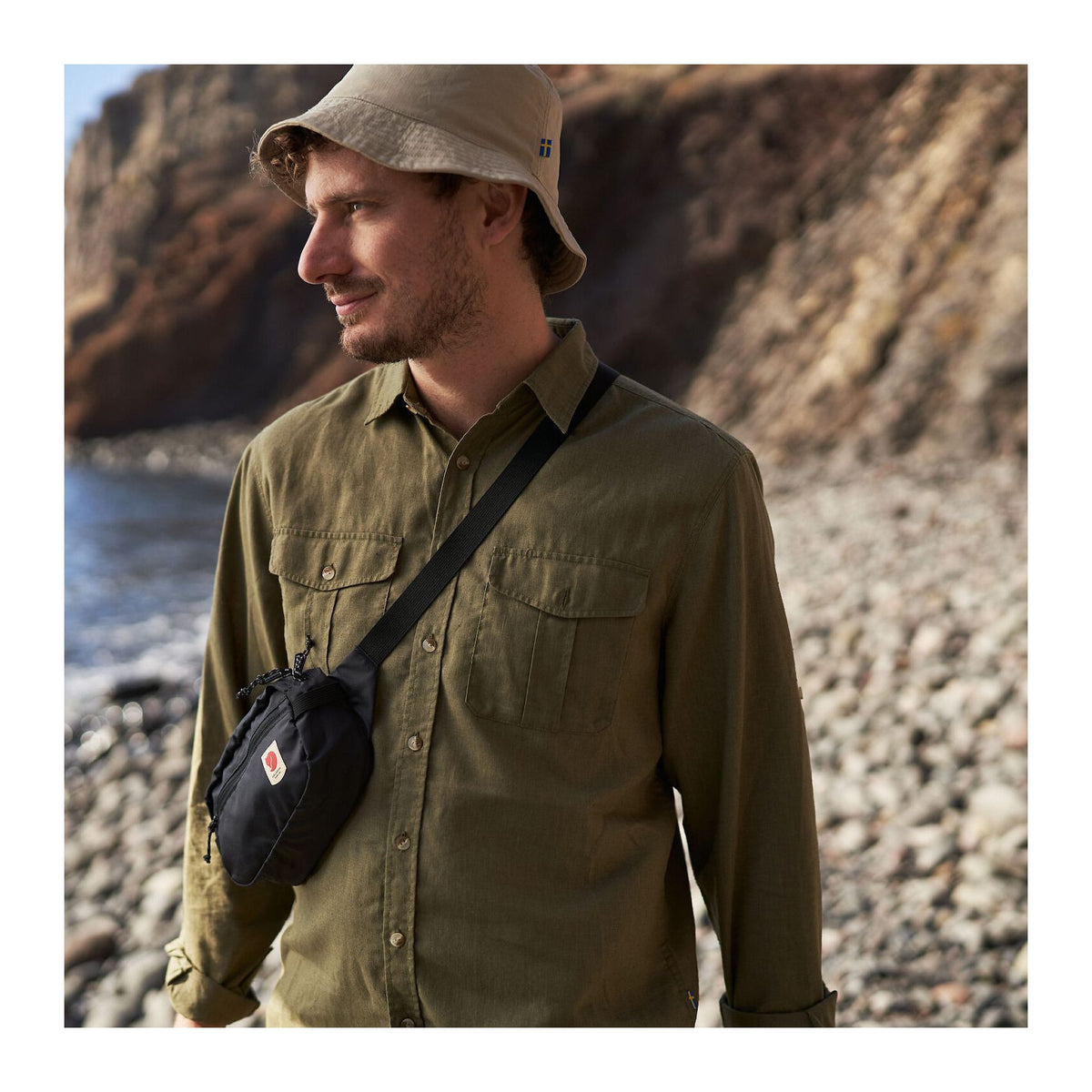 Övik Travel Shirt LS M, Green