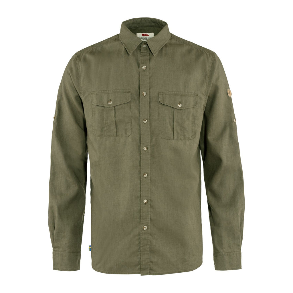 Övik Travel Shirt LS M, Green