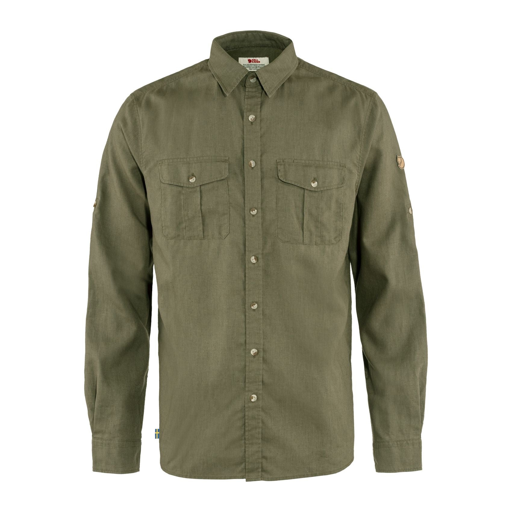 Övik Travel Shirt LS M, Green