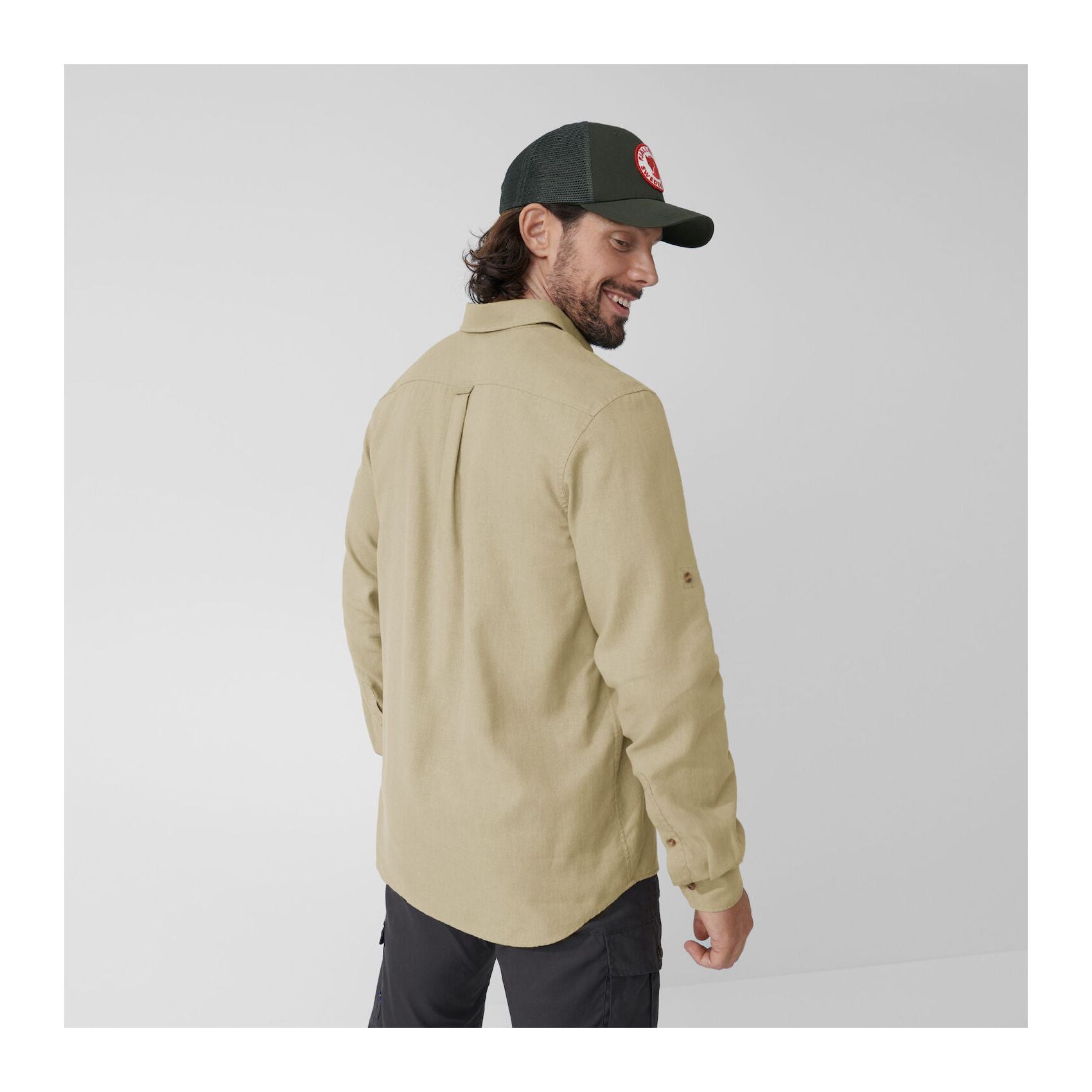 Övik Travel Shirt LS M, Green